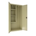 Hirsh Janitorial Storage Cabinet, 18"D x 36"W x 72"H, Putty 24032